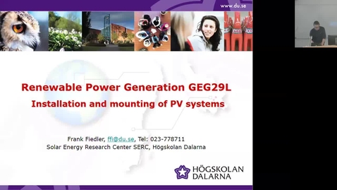 Thumbnail for 4. Installation and mounting of PV systems