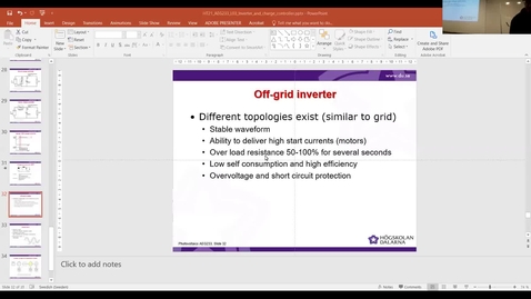 Thumbnail for AEG233 HT21 - 10 Inverters and charge controllers