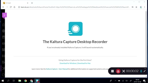Thumbnail for Testinspelning Student Kaltura Capture recording - oktober 8e 2019, 8:54:09 am