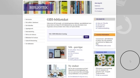 Thumbnail for Bibliotekskatalogen