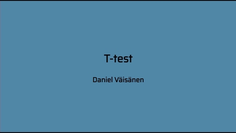 Thumbnail for T-test theory - oktober 28e 2021, 1:38:00 pm