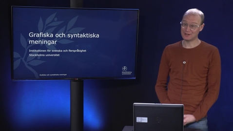 Thumbnail for Grafiska och syntaktiska meningar