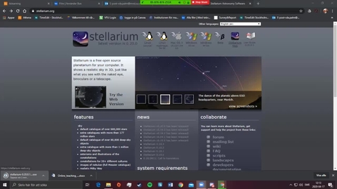 Thumbnail for Installera stellarium