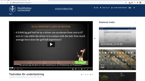 Thumbnail for Redigera undertexter i videotjänsten