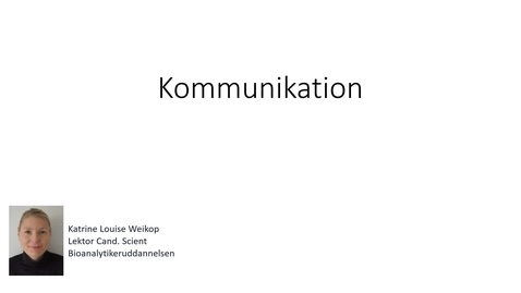 Thumbnail for Oplæg om Kommunikation MMK