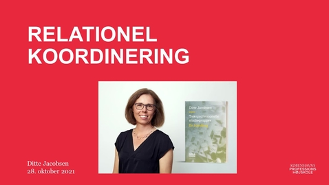 Thumbnail for Relationel koordinering