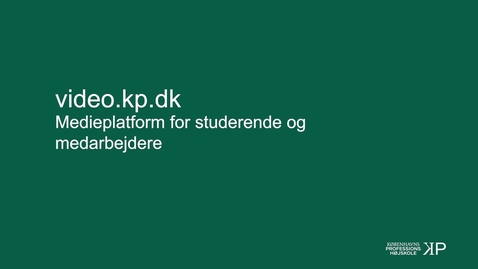 Thumbnail for Kom igang med video.kp.dk