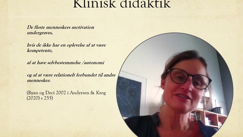 Thumbnail for Klinisk Didaktik Opsamling video.mp4