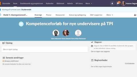 Thumbnail for Navigation - kompetenceforløb for nye undervisere på TPI