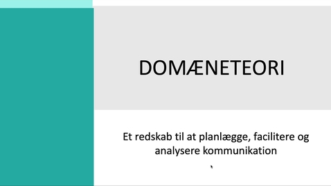 Thumbnail for Domæneteori