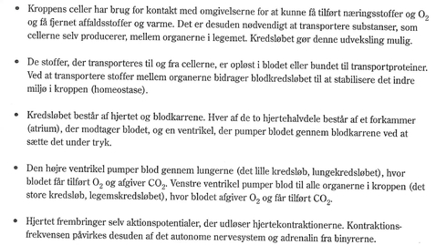 Thumbnail for videogennemgang af slides om kredsløbet - blodtryk, fordeling af minutvolumen mv