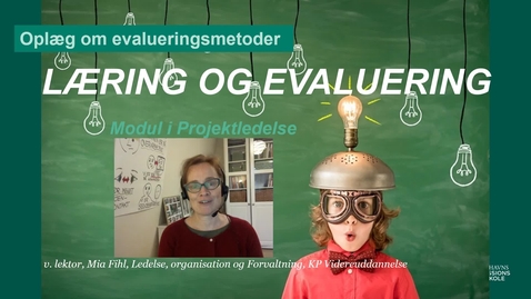 Thumbnail for Evalueringsmetoder i projektledelse