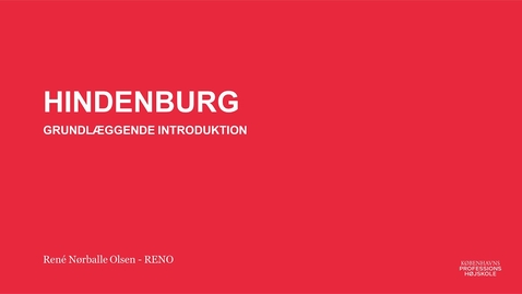 Thumbnail for Hindenburg Pro Vejledning