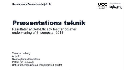 Thumbnail for Therese Heiberg Modul 4 Studieintensitet, self-efficacy test og præsentations teknik