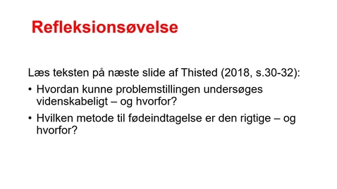 Thumbnail for 03. Videnskabsteori, refleksionsspørgsmål