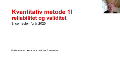 Thumbnail for 12. Kvanti 1, Reliabilitet og validitet