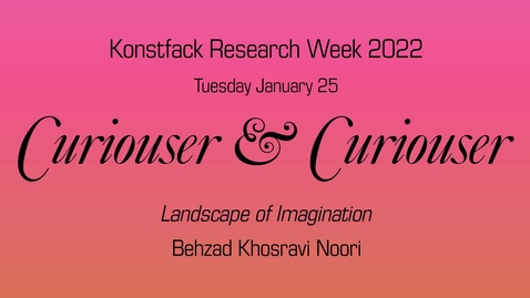 Thumbnail for TUESDAY Behzad Khosravi Noori