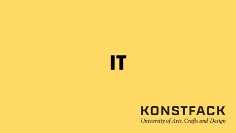Thumbnail for IT-introduktion för studenter