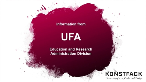 Thumbnail for UFA studintro ENG 2021