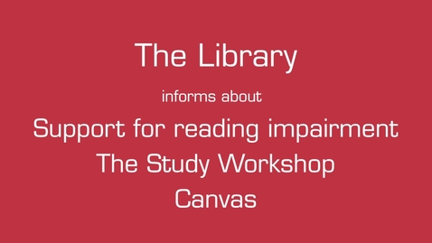 Thumbnail for The Library – Introduction for Students
