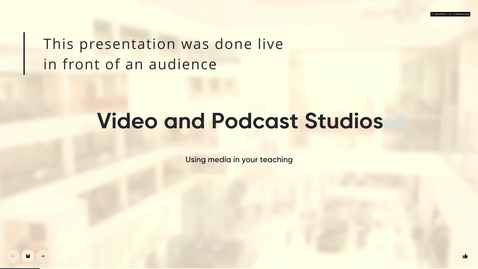 Thumbnail for Video Studio Introduction