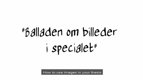 Thumbnail for Balladen om billeder i specialet