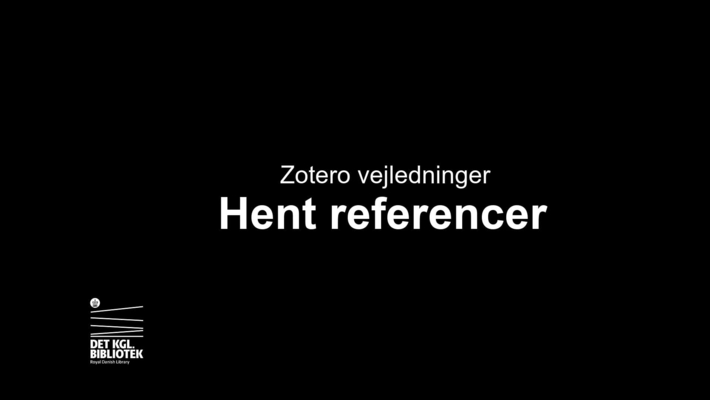 3.  Hent referencer