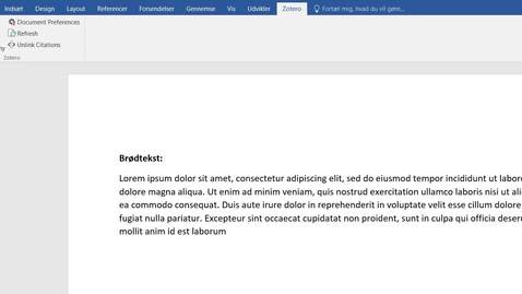 Thumbnail for Introduktion til Zotero (3)