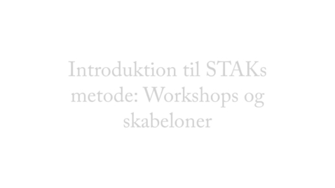 Thumbnail for Workshop og metode