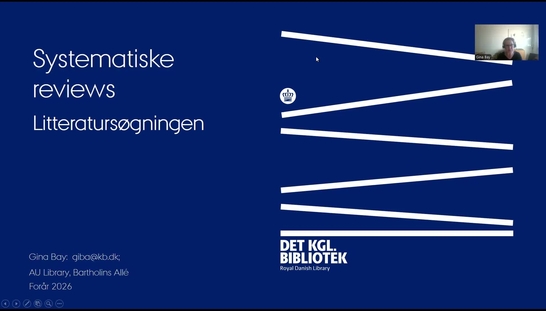 Systematiske reviews del 1