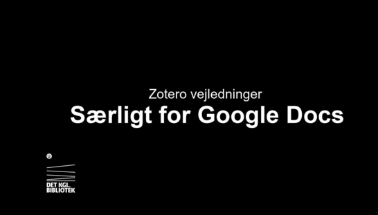 5.  Særligt for Google Docs