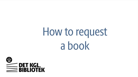 Thumbnail for Request a Book