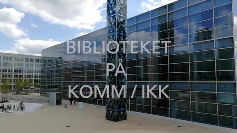 Thumbnail for On-boarding 2021 KOMM iKK Biblioteket