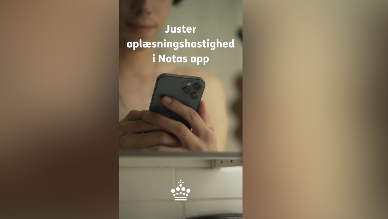 Nota Short - Juster oplæsningshastighed