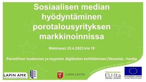 Thumbnail for Vasama some markkinoinnissa -webinaari