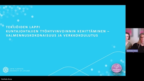 Thumbnail for Tapaaminen järjestäjän Vanhala Anna kanssa-20230614_124550-Kokouksen tallenne