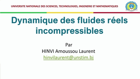 Thumbnail for Capsule vidéo sur Dynamique des fluides incompressibles réels
