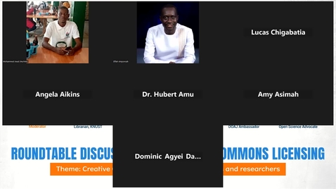 Thumbnail for LIBSENSE Ghana Roundtable Discussion Creative Commons Licensing