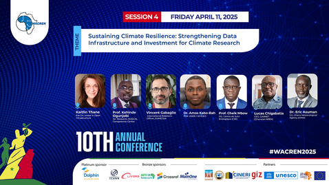 Thumbnail for Session 4 - Sustaining Climate Resilience: Strengthening Data Infrastructure and Investment for Climate Research