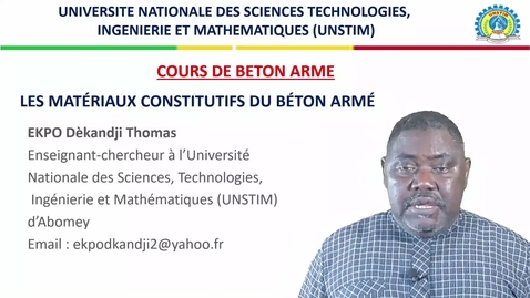 Thumbnail for Cours de Béton armé: matériaux de constitutifs du béton armé