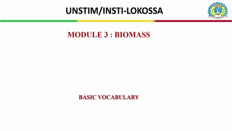 Thumbnail for English basic vocabulary: biomass