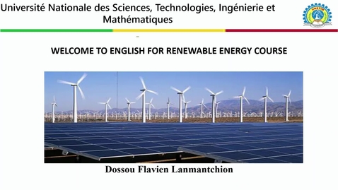 Thumbnail for English for Photovoltaic Energy course