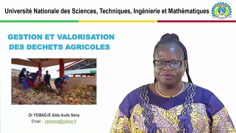 Thumbnail for Présentation du cours de Gestion et valorisation des déchets agricoles