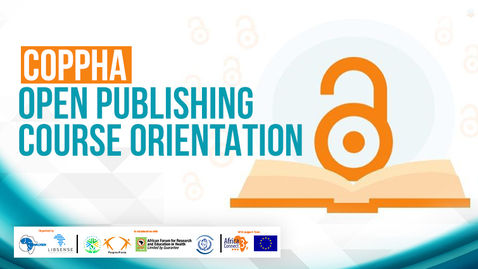 Thumbnail for COPPHA Open Publishing Course Orientation