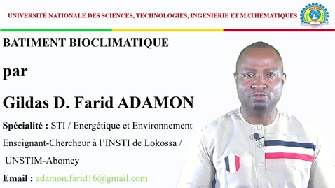 Thumbnail for Bâtiment Bioclimatique : cours d'Efficacité énergétique