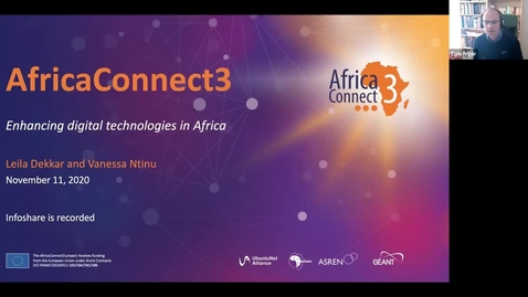 Thumbnail for GÉANT Infoshare - How can we work together AfricaConnect3 – European NRENs 11 Nov 2020(1)