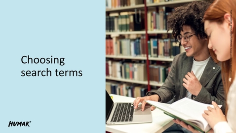 Thumbnail for Choosing search terms