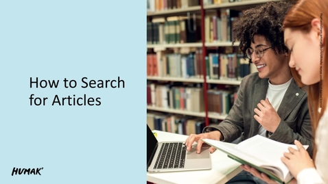 Thumbnail for How to search for articles