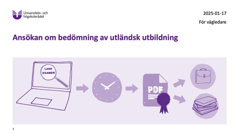 Thumbnail for Ansökan om utlåtande av utländsk utbildning