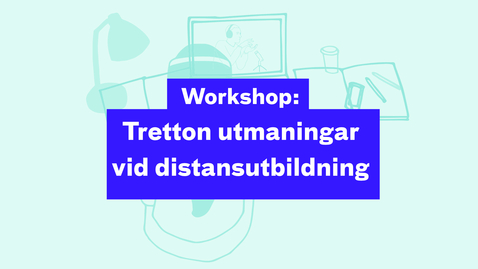 Thumbnail for Workshop: Tretton utmaningar vid distansutbildning